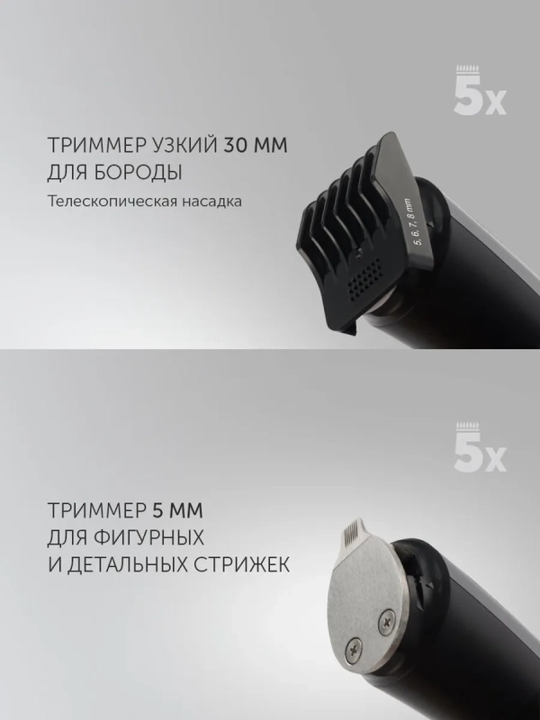 Машинка для стрижки волос и бритья PHC 3019RC Retro