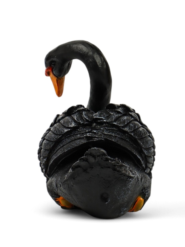 Садовая фигура из полистоуна &laquo;Лебедь&raquo;, 34&times;25&times;40 см