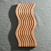 Доска разделочная для подачи и сервировки Adelica &laquo;Волна&raquo;, 31&times;15&times;1,8 см, берёза