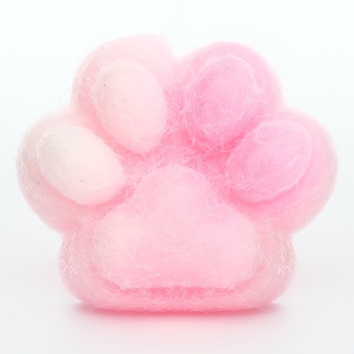 Сквиш антистресс - игрушка &laquo;Таба лапка&raquo;, с пушистой посыпкой, МИКС