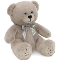 Мягкая игрушка "Медведь Фил", цвет серый, 55 см МФил/30/78-1