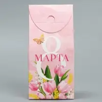 Коробка кондитерская, упаковка, &laquo;8 Марта&raquo;, 9 х 19 х 6 см