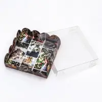 Коробка для печенья, кондитерская новогодняя упаковка, &laquo;Прекрасный вечер&raquo;, 12&times;12&times;3 см