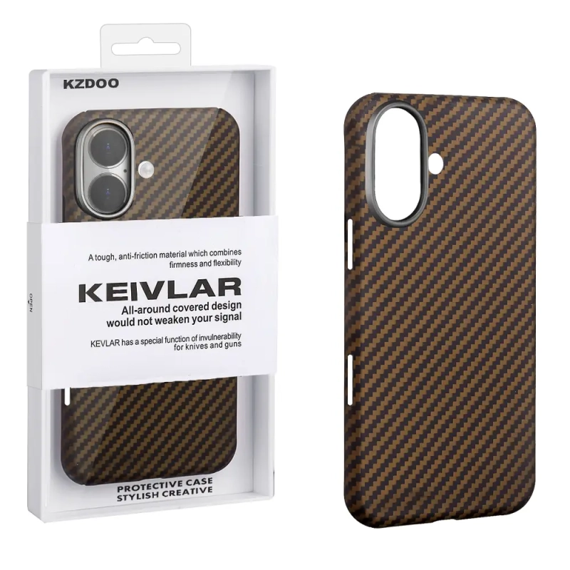 Чехол iPh 16 Kevlar Brown K-DOO