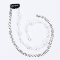 Заколка прядь с жемчугом новогодняя &laquo;Будь счастлива&raquo;, на Новый год, 7 х 6,4 см