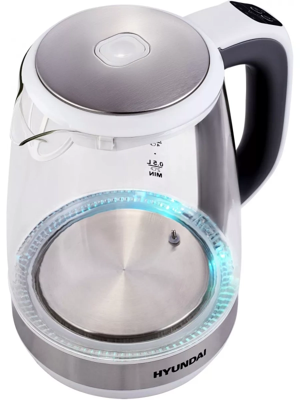 Чайник HYK-G8880 2л. 2200Вт серый-серебристый