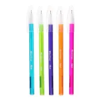 Ручка шариковая 0.7 мм, Slick, чернила синие, игольчатый стержень, МИКС