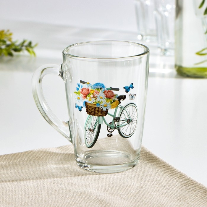 Кружка стеклянная &laquo;Капучино. Романтика&raquo;, 300 мл