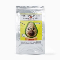 Набор для вязания крючком. Амигуруми: мягкая игрушка своими руками &laquo;Авокадо&raquo;, 8 см