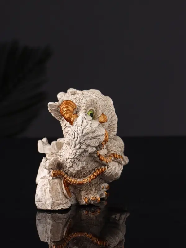 Фигура "Совы говорят по телефону" 8х12х7 см, серый