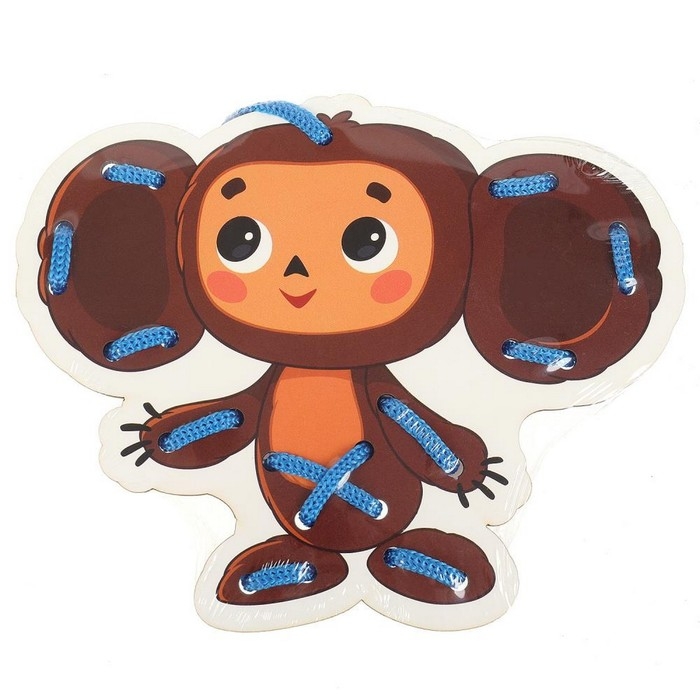 Шнуровка деревянная &laquo;Чебурашка&raquo;, 16 см