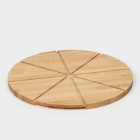 Доска для пиццы с потайными ручками Adelica &laquo;Итальяно&raquo;, d=40 см, берёза