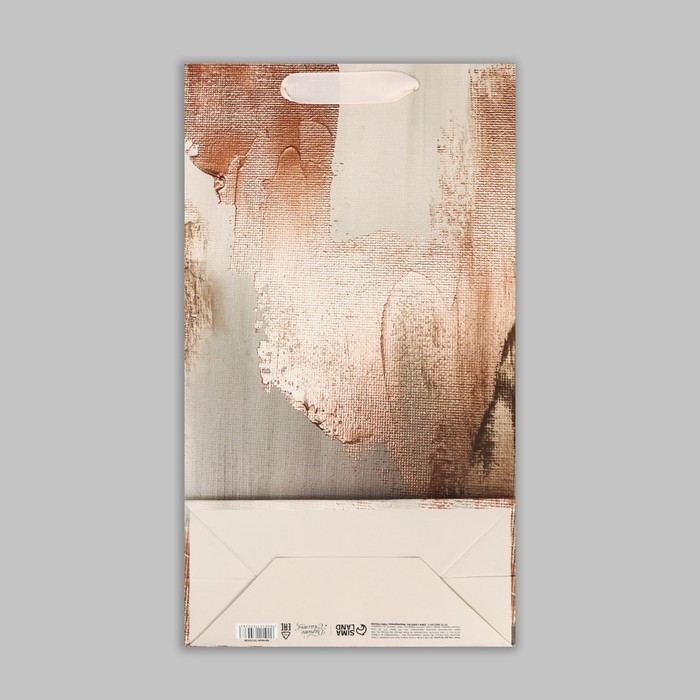 Пакет подарочный под две бутылки, упаковка, Bronza, 35 х 20 х 9 см Пакет подарочный под две бутылки, упаковка, Bronza, 35 х 20 х 9 см