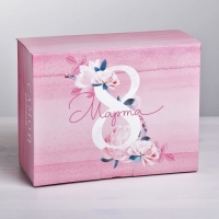 Коробка‒пенал, упаковка подарочная, &laquo;С 8 Марта!&raquo;, 30 х 23 х 12 см