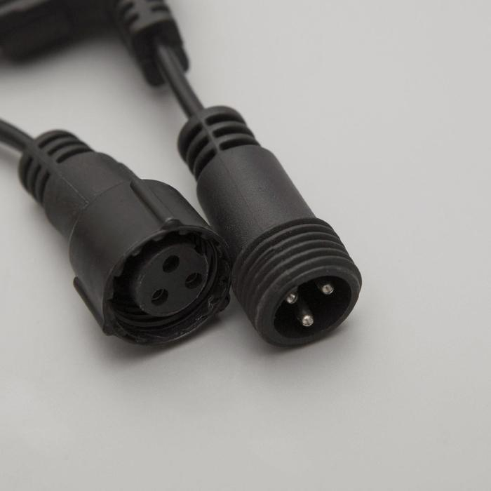 Гирлянда &laquo;Занавес&raquo; 2 &times; 3 м, IP44, УМС, тёмная нить, 760 LED, свечение белое, 220 В