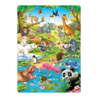 Пазл детский &laquo;Весёлый зоопарк&raquo;, 160 деталей