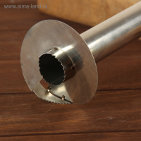 Фигурный нож для ананаса/нарезки фруктов, 9&times;25 см, цвет черный