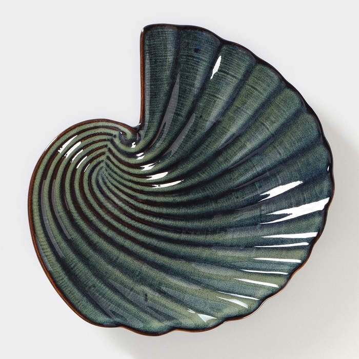 Блюдо керамическое сервировочное &laquo;Ракушка&raquo;, d=20 см