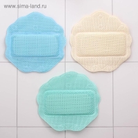 Подушка для ванны с присосками &laquo;Лотос&raquo;, 33&times;33 см, цвет МИКС