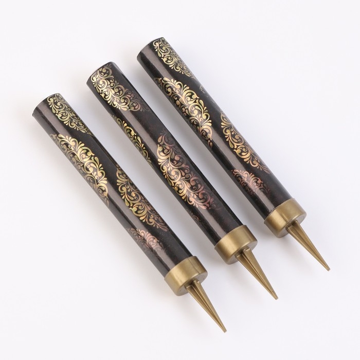 Свечи фонтаны для торта "Золотой узор", 10 см, 30 секунд, 3 шт