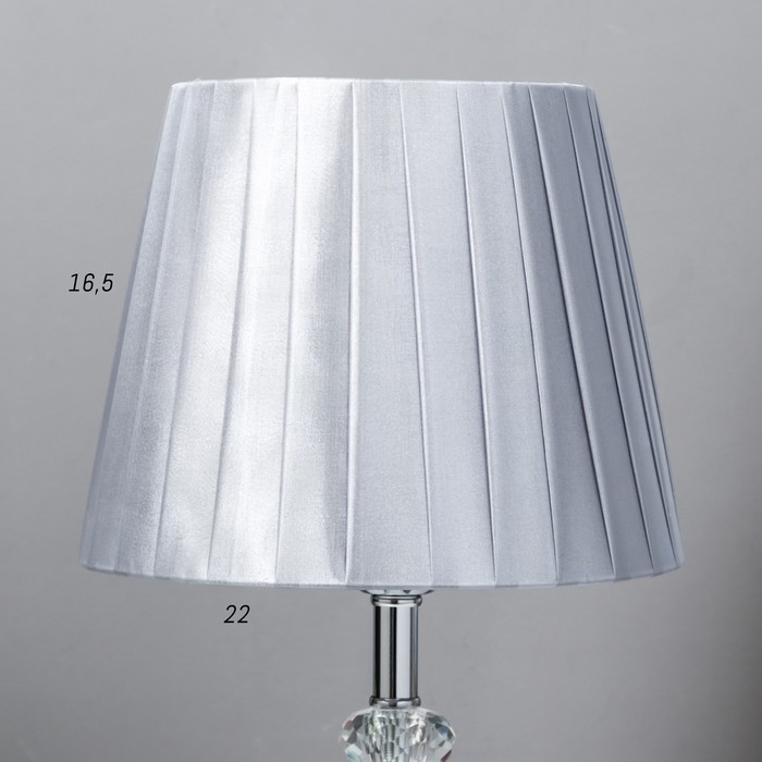 Настольная лампа 16884/1 Е27 40Вт хром 22х22х35 см RISALUX