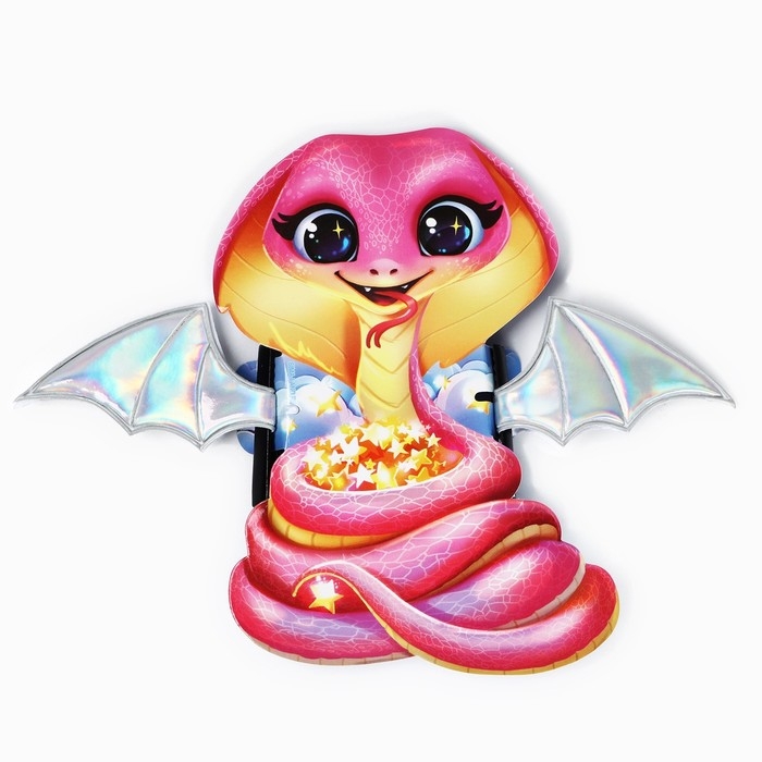 Заколки ушки новогодние &laquo;Волшебная змейка&raquo;, на Новый год, 1 х 5 х 9 см