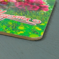 Доска разделочная большая &laquo;8 Марта №4&raquo;, 19,5&times;27,5 см