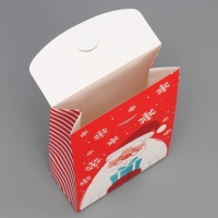 Коробка подарочная новогодняя складная &laquo;Дед Мороз&raquo;, 15 х 7 х 22 см, Новый год