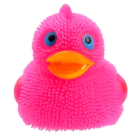 Мяч детский резиновый ёжка световой &laquo;Утята&raquo;, цвета МИКС , в шоубоксе