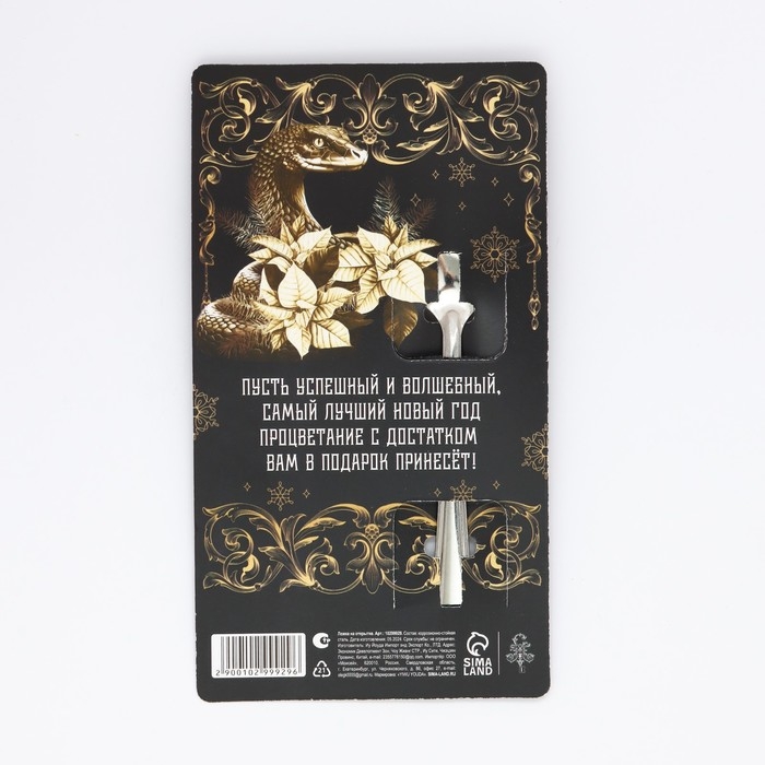 Ложка сувенирная на открытке &laquo;Новогодняя коллекция: Богатства&raquo;, 3 х 14 см
