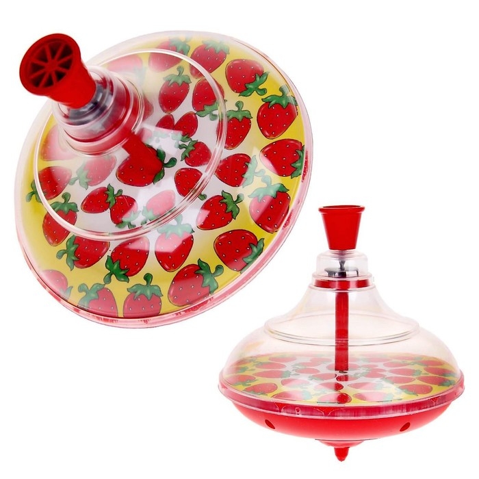 Юла прозрачная &laquo;Клубника&raquo;, МИКС