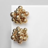 Серьги металл &laquo;Молекула&raquo;, цвет золото