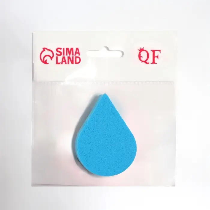 Спонж для макияжа &laquo;Плоская капля&raquo;, 6&times;4.5 см, МИКС
