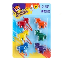 Восковые карандаши &laquo;Единорог&raquo;, набор 6 цветов