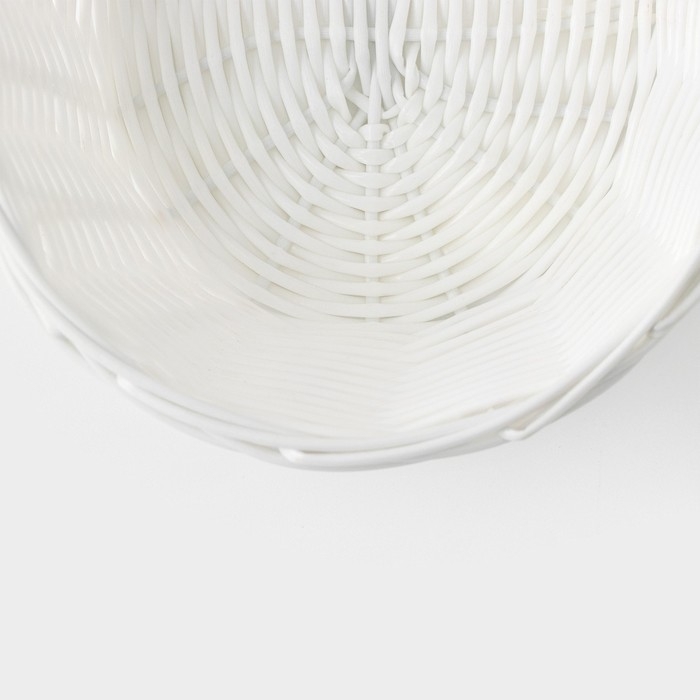 Корзинка для подачи Доляна &laquo;Молоко&raquo;, 25&times;18&times;6,5 см, цвет белый