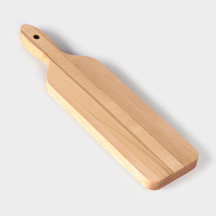 Доска для подачи с ручкой, 35&times;9&times;1,8 см, на 4 шота, диаметр ячеек 3,9 см,с пропиткой, берёза