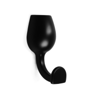 Крючок мебельный CAPPIO CHALICE, однорожковый, черный