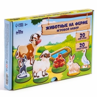 Фигурки животных деревянные &laquo;Ферма. Домашние животные&raquo;