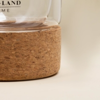 Стакан с двойными стенками на пробковой подставке &laquo;Алькорноке&raquo;, 300 мл, 8х12 см