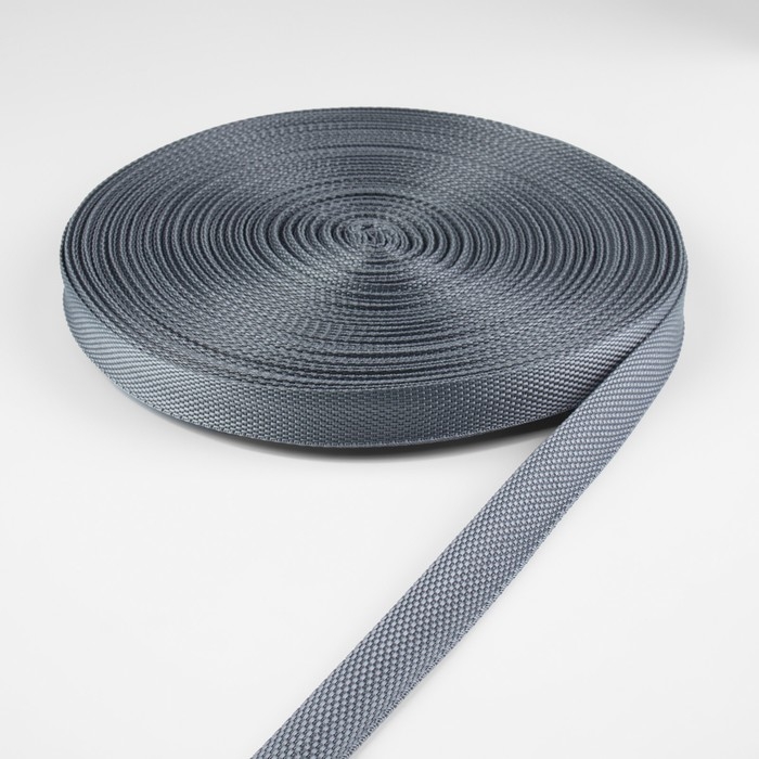 Стропа ременная, 20 мм, 50 &plusmn; 1 м, плотность 8,2 гр/м, цвет серый №19