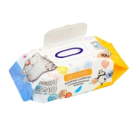 Влажные салфетки для детей "Freshland"  с антибактериальным эффектом, 100 шт