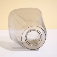 Горшок для орхидей, 2,5 л, 16,4 &times; 18,5 см пластик, прозрачно-серый