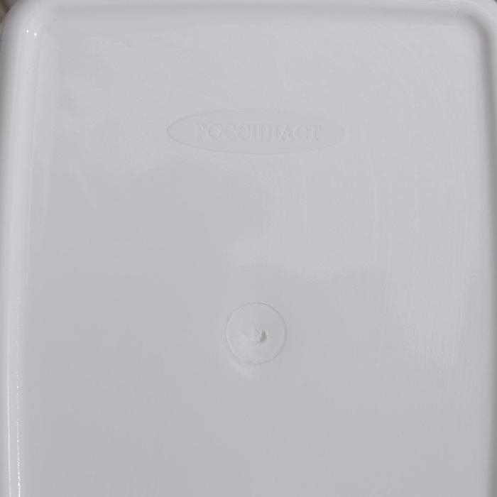 Ведро для мусора &laquo;Камелия&raquo;, 8 л, белое