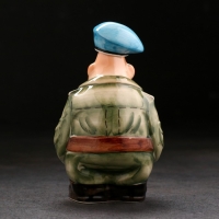 Набор фарфоровый: штоф &laquo;Дембель ВДВ&raquo;, 0.5 л + 3 рюмки, гильза