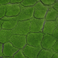 Мох искусственный, декоративный, полотно 1 &times; 1 м, рельефный, бугры, зелёный, Greengo