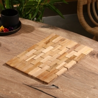 Коврик из тикового дерева, 30х20х0,7 см
