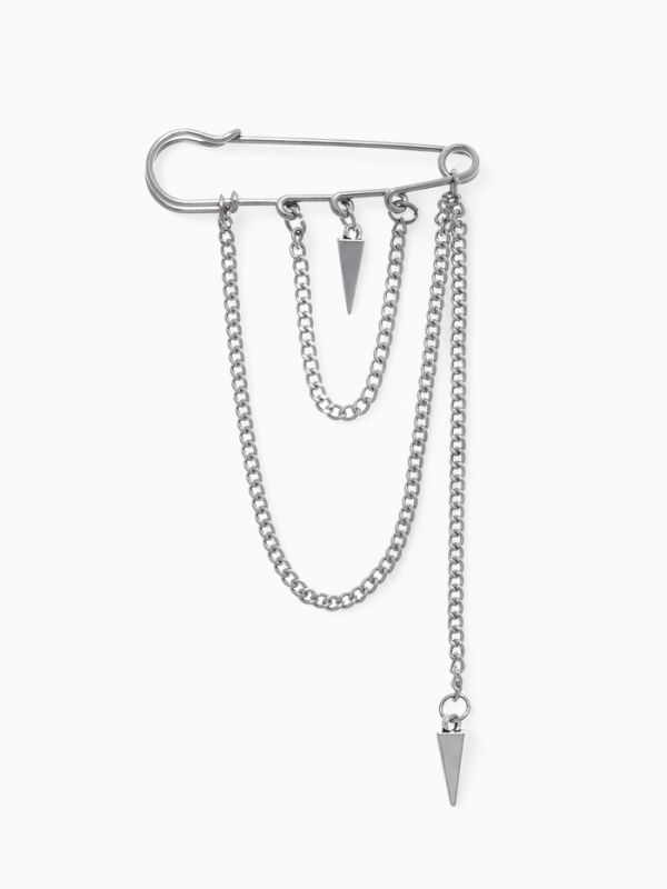 Булавка &laquo;Шипы&raquo;, 6см, цвет серебро