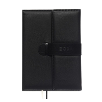 Ежедневник датированный 2024 A5 176 листов, deVENTE.Tudor, твёрдая обложка из искусственной кожи, ляссе, кремовый блок 70 г/м2, чёрный