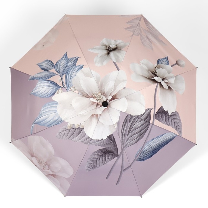 Зонт механический &laquo;Весна&raquo;, 4 сложения, 8 спиц, R = 49 см, цвет МИКС