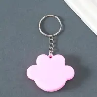 Брелок резина "Цветная лапка" МИКС 4х5х1 см